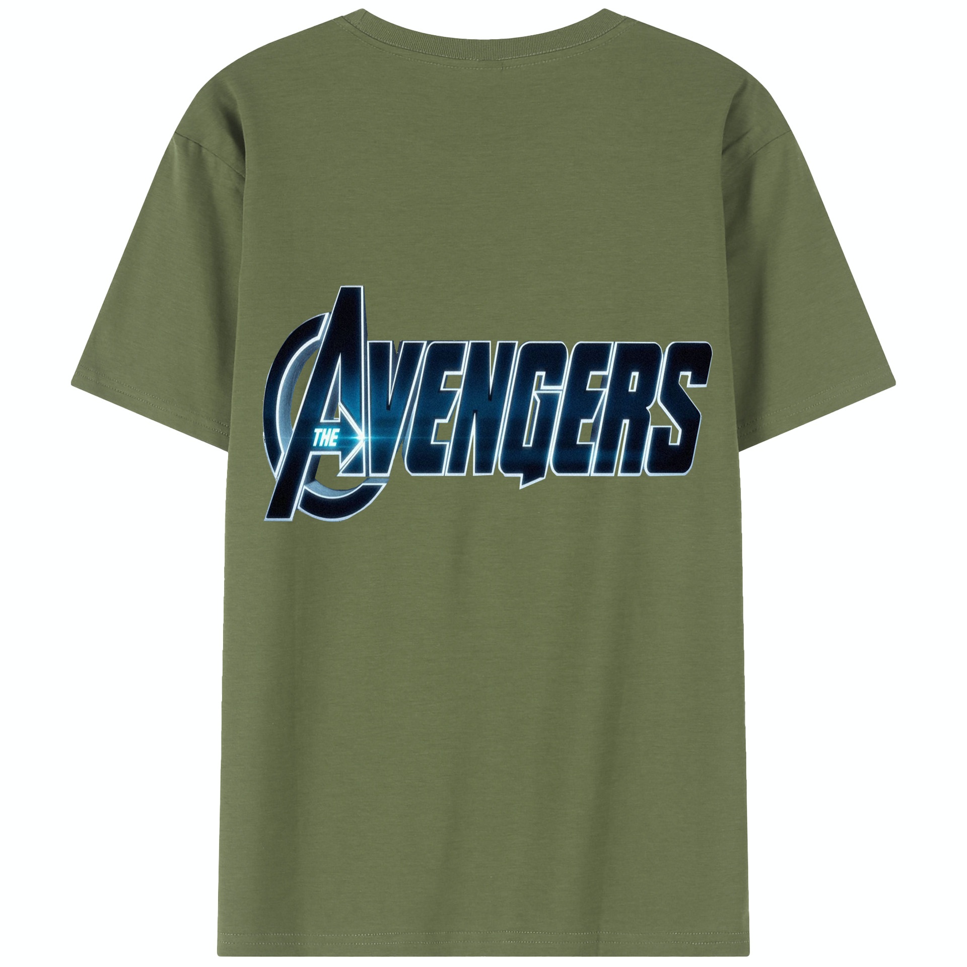 （画像用） アベンジャーズ The Avengers 綿100％半袖Tシャツ（背面プリント）